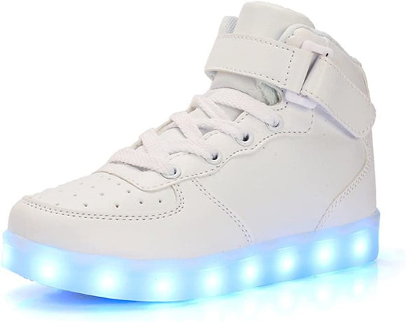 Hightop Lighted Sneakers - White
