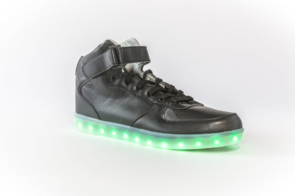 Hightop Lighted Sneakers - Black